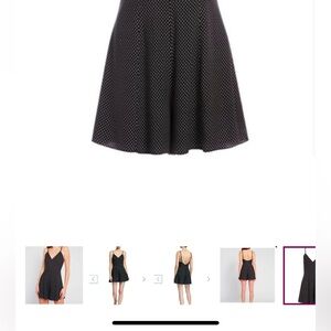 Alice+Olivia Black White Erin Polka Dot Romper